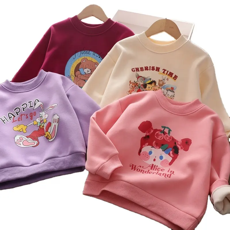 2023 nuovo Top all'ingrosso del raccolto del bambino più recente maglione di cotone invernale delle ragazze della principessa della collezione 1 a 3 anni