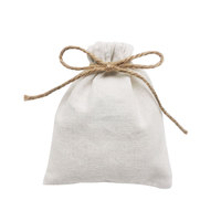 Sac cadeau en lin emballage bijoux coton Jute pochettes à cordon pochette de maquillage fête de mariage sac de rangement impression Logo Sachet personnalisé