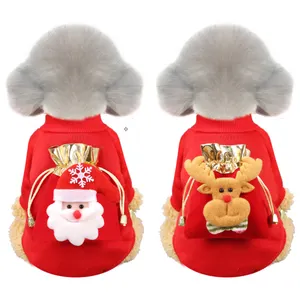 Pet Chien Chat Costume De Noël Animaux Vêtements Costume pour Petits Grands Chiens Habillage De Noël CLASSIC Solide Durable Hiver Pet