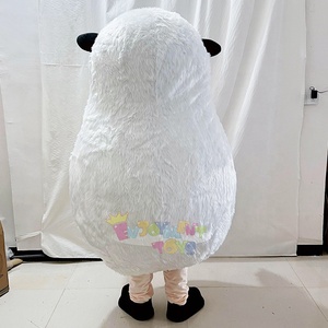 Adulto EVA agnello bianco fattoria animale mascotte divertente Costume indossabile per gli animali Cosplay - Product Image 3