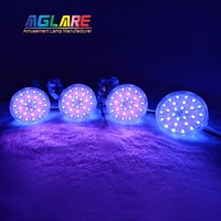 Aglare Étanche Nouvelle Lumière Cabochon RGB 80mm AC 24V Lumière Turbo Ampoules LED Pixel pour Parc d'Attractions
