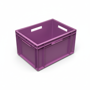 Etap KT 4322-2 Solid Style Industrial Plastic <b>Crate</b> Virgin Recyclable Stackable <b>Storage</b> Box for Logistic Use - Product Image 2