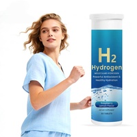 Tabletas Efervescentes de Agua Hidrogenada Nano H2, 10000 PPB de Hidrógeno Molecular para una Hidratación Celular Equilibrada