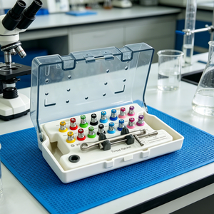 Kit <span class=keywords><strong>d</strong></span>'instruments universels pour implants dentaires avec jeu de tournevis de 16 pièces et clé dynamométrique manuelle pour chirurgie buccale en acier inoxydable - Product Image 1