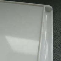 Plateaux de service rectangulaires en mélamine pour la restauration, plateaux de service de luxe pour la restauration, plateaux de service en plastique en vrac