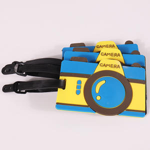 سلاسل مفاتيح مخصصة شكل فريد علامات الأسماء مع بطاقة معلومات لطيف نمط رسالة للأمتعة - Product Image 5