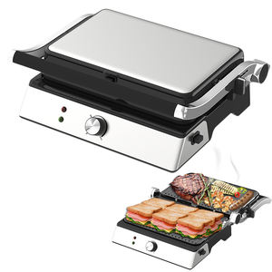 34*23cm Plaque Sandwich 6 tranches Détachable 2200W Électrique Smart Steak Press <span class=keywords><strong>Grill</strong></span> 2000W SS <span class=keywords><strong>XXL</strong></span> XL Large Digital Contact <span class=keywords><strong>Grill</strong></span> - Product Image 6