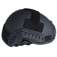 Casque tactique rapide en gros, casque rigide en PE/aramide épaissi pour l'entraînement et les opérations de sauvetage, sécurité