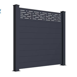 Extérieur <span class=keywords><strong>pas</strong></span> <span class=keywords><strong>cher</strong></span> décoratif métal aluminium 6x8 pieds noir intimité clôture panneaux écran idées - Product Image 1