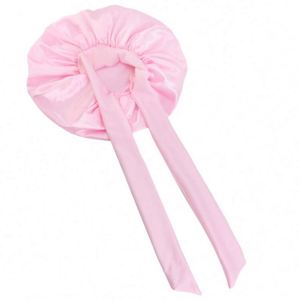 New Arrival Satin Bonnet <b>Extra</b> <b>Large</b> Size Night Cap for Long Curly Hair Outdoor Daily Use Formal Style All Seasons Hair Care - Product Image 5