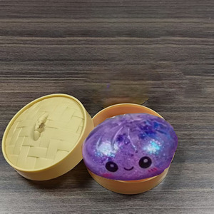 En stock: Juguete sensorial antiestrés de 8.5CM con forma de dumplings de maltosa brillantes, bolas de purpurina, juguete TPR Taba para Halloween - Product Image 4