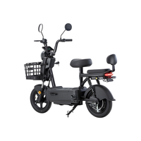 Vélo électrique de livraison en gros fiable pour flotte, double siège, écologique, deux roues, cyclomoteur