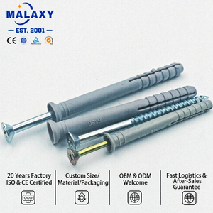 Tornillo de expansión de plástico de nylon con cabeza avellanada autorroscante para hormigón, suministro directo de fábrica Malaxy - Product Image 2