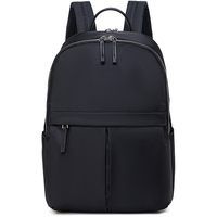 Sac à dos simple pour ordinateur portable, idéal pour les étudiants, les trajets quotidiens, les voyages, grande capacité, décontracté, imperméable, en polyester