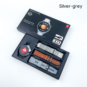 Montre intelligente D25 Watch 4 <span class=keywords><strong>Pro</strong></span> avec bracelet en acier inoxydable, cuir, caoutchouc, forme ronde, charge sans fil, fonction de réponse aux appels, calendrier - Product Image 3