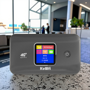 Oem ODM kuwfi CAT7 router 4G + phổ Sim Thẻ băng tần kép 1200Mbps di động 4G Router di động với 3000mAh Pin - Product Image 1