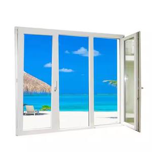 Petites fenêtres Upvc en plastique à <span class=keywords><strong>double</strong></span> <span class=keywords><strong>vitrage</strong></span> en <span class=keywords><strong>PVC</strong></span> Cadre de fenêtre en vinyle européen Upvc Fenêtre à <span class=keywords><strong>battant</strong></span> à la française - Product Image 4