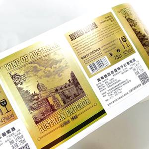 Papel de impresión autoadhesivo personalizado, rollo de etiquetas adhesivas de licor <span class=keywords><strong>y</strong></span> alcohol para embalaje de botellas de vodka - Product Image 4