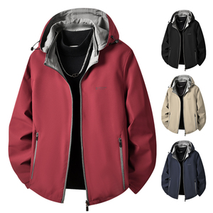 Veste à capuche ample haut de gamme pour homme, idéale pour le style business décontracté, coupe-vent et chaude pour l'hiver, légère et respirante pour le printemps – Nouveauté - Product Image 1