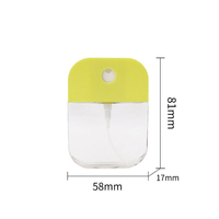 38ml 50ml Poche claire vide bouteille de parfum carte de crédit désinfectant pour les mains cosmétique vaporisateur bouteille de brouillard