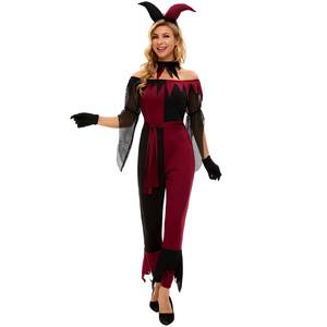Disfraz de Payaso Diablo Sexy para Mujer, Disfraz de Vampiro para Halloween - Product Image 5