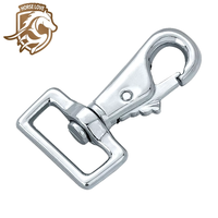 Mousqueton pivotant en alliage de zinc pour laisse de chien et porte-clés de sac, idéal pour animaux de compagnie