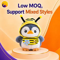 Peluche personnalisée Abeille Pingouin, Costume Animal Mignon, Fabricant OEM ODM, Vente en Gros, Mascotte, Cadeau