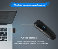 Mini escáner de código de barras 2D inalámbrico portátil Interfaz BT portátil Lector de código QR para cadena minorista de supermercado