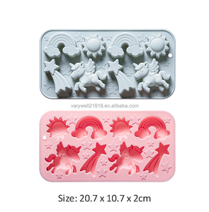 Moldes <span class=keywords><strong>de</strong></span> Silicona para Caramelos <span class=keywords><strong>de</strong></span> <span class=keywords><strong>Unicornio</strong></span> VaryWell para Niños, Moldes <span class=keywords><strong>de</strong></span> Grado Alimenticio para Gomitas, Chocolate, Gelatina, Fondant, Resina <span class=keywords><strong>de</strong></span> Cera - Product Image 2