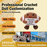 Neue grenzüberschreitende Henan Strickpuppe Prinzessin Rugby-Thema handgehäkelte Wollgarn-Fertigfigur niedliche handgemachte Dekoration für alle Altersgruppen
