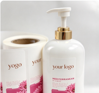 Autocollant personnalisé avec votre logo, autocollant adhésif, autocollant en vinyle imperméable pour bouteille, pot, cosmétique, produit de soin de la peau