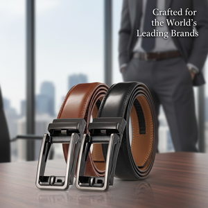 Vente chaude logo personnalisé nouveaux hommes décontracté affaires à cliquet en <span class=keywords><strong>cuir</strong></span> véritable boucle automatique <span class=keywords><strong>ceinture</strong></span> réglable - Product Image 2