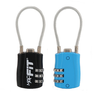 Jinhao Lock Industry Combination <b>Padlock</b> Black Silver 3 Digit Mechanical Rectangular Zinc Alloy For Locked Bags - Product Image 2
