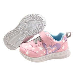 <span class=keywords><strong>Sneakers</strong></span> Casual Leggere <span class=keywords><strong>con</strong></span> Lacci per Ragazze, Motivo a Stelle e Cuori, Design Termico Antiscivolo per Uso Quotidiano - Product Image 3