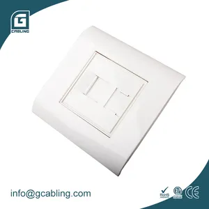 Placa de chaveiro gcabling rj45, chaveiro com placa de parede gcabling rj45 80*80mm