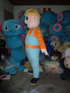 Il personaggio dei cartoni animati personalizzato di fabbrica <span class=keywords><strong>Bob</strong></span> il costume della mascotte del costruttore per adulti - Product Image 3