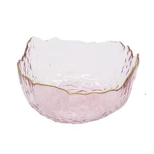 2025 <span class=keywords><strong>moda</strong></span> irregolare acqua Ripple Design rosa chiaro Phnom Penh impilabile 45oz ciotola di vetro - Product Image 6