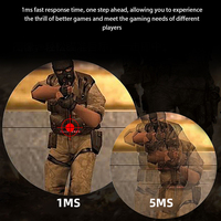 Nouveaux moniteurs plats sans cadre haute définition 24 pouces de vente chaude 144hz 1k 1920*1080p moniteur de jeu