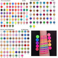 Palette d'ombres à paupières, Logo personnalisé, haute pigmentation, Nude, mat, maquillage, paillettes, ombre à paupières, marque privée