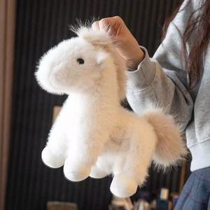 Anno transfrontaliero della mascotte del cavallo Super morbido peluche bambola marrone cavallo con fodera in rete regalo di peluche per bambini - Product Image 3