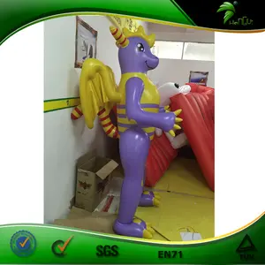 2 m Gonflable Sexy Violet Dragon avec Ailes Gonflable Dessin Animé Mouton SPH Personnages Modèle Animal