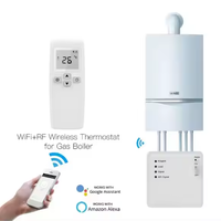 Termostato Inteligente Inalámbrico WIFI HY703, Programable, Material ABS/PC, Caldera de Gas, Calefacción, Control Remoto, Válvula Mezcladora Termostática