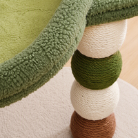 Arbre à chat en forme d'avocat en gros avec balles en sisal, tour de jeu en peluche pour chat, jouet interactif pour chats