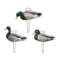 Décoys de chasse au canard mallard en PP imperméable, style multiple personnalisé, MJSP MJ-HD05 avec piquet en acier à ressort trempé