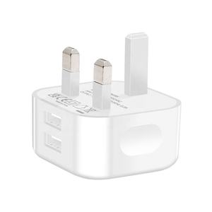 2 Chargeur double port <span class=keywords><strong>USB</strong></span> 5V2.4A Travel <span class=keywords><strong>12W</strong></span> Charger Universal Power Adapter UK Plug for Mobile Phone Charger - Product Image 2