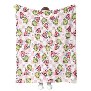Moq 1 Tùy Chỉnh Mùa Đông Ấm Áp Giáng Sinh Chăn Minky Sherpa Lông Cừu Flannel Chăn Mềm Lông Ném Chăn 50x60 60x80 - Product Image 2