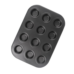 Molde para Muffins de 12 Cavidades, Antiadherente, Rectangular, para Mini Pasteles, Apto para Lavavajillas, Color Negro - Product Image 4