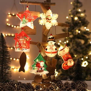 Hot-Selling Festive Christmas Decorations <b>Window</b> Night <b>Lights</b> Bar Shop Holiday Tree Pendants Scene Layout Supplies for Christmas - Product Image 5