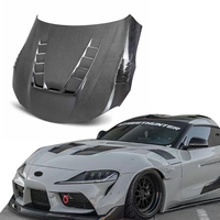 Capot de ventilation en fibre de carbone véritable style TV personnalisé pour Toyota GR Supra A90 A91 2020-2024 – Amélioration du capot et des ailes en carbone