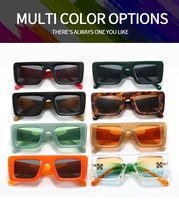 Nuevas Gafas de Sol de Diseño UV400 Duraderas con Montura Cuadrada de PC, Multicolores, con Diseño de Copo de Nieve, Montura Ancha, para Hombre y Mujer